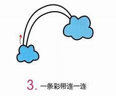 可爱彩虹小马简笔画